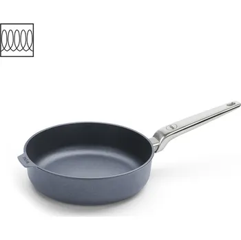 Pánev Pánev na soté vysoká Diamond Lite PRO s nerezovou rukojetí 24cm na indukci -WOLL (Titanová indukční pánev na soté 24 cm s nerezovou rukojetí Diamond Lite PRO - WOLL)