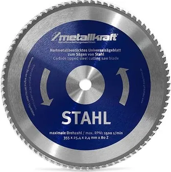 Pilový kotouč Metallkraft 3853504 355 x 25,4 mm 80 zubů
