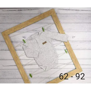 Kojenecký body Dino Dini Chlapecké body 21412 šedé Velikost: 62