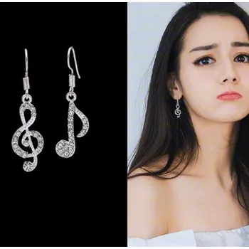 Souprava šperků Náušnice houslový klíč a nota (Náušnice)