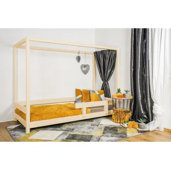 Vyspimese.CZ Dětská postel Míša se zábranou 80x180 cm, lak