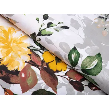 Bavlněná látka/plátno Sandra SA-217 Velké žluté květy - šířka 160 cm