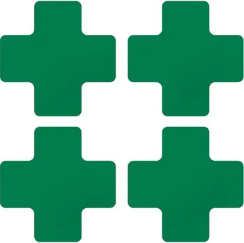 Kancelář Zelená extrémně odolná značka – kříž, 5 × 13 cm – XP 150