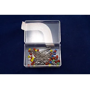 Nástroj na niť a příze Špendlíky s plastovou hlavičkou - 36 ks - délka 3,2 cm
