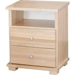 Bukový noční stolek BORA 27 Barevné provedení: Olše tmavá