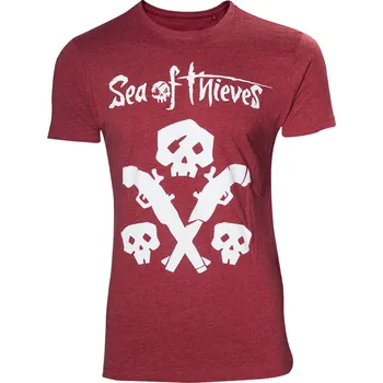 Pánské oblečení Tričko:Sea of Thieves - s lebkou a zbraní - L