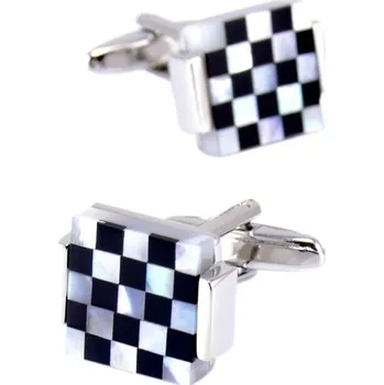 Manžetový knoflíček Amparo Miranda® Manžetové knoflíčky AM638 Perleťová šachovnice