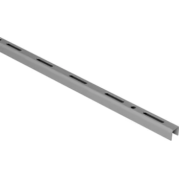 Prodejní regál Walteco Jednořadá lišta 18x12mm, délka 2000mm, stříbrná