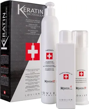 Vlasová regenerace Lovien Keratin Biotissulare keratinový systém pro rekonstrukci vlasů 250 + 200 + 100 ml