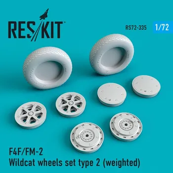 Plastikový model 1/72 F4F/FM-2 Wildcat wheels set type 2 (weighted)