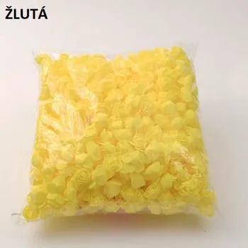 umělá květina 500 ks pěnových mini (3 cm) květů růží Barva: Žlutá