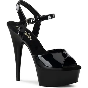 Dámské erotické boty Pleaser Delight-609 Black Velikost 42