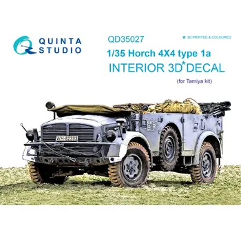 Plastikový model Quinta studio 1/35 Horch 4X4 type 1a 3D-Print&col.Interior (TAM)