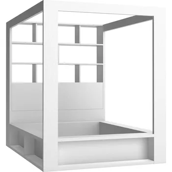 Postel Postel s baldachýnem a regálem 4You