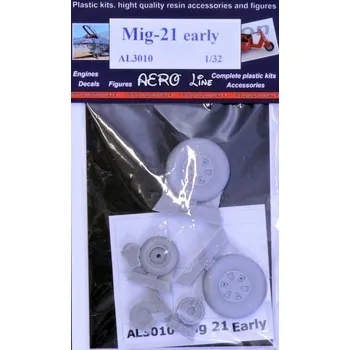 Plastikový model Plusmodel 1/32 MiG-21 early - wheels
