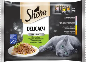 Krmivo pro kočku Sheba Delicacy in jelly Mix 4x 85 g