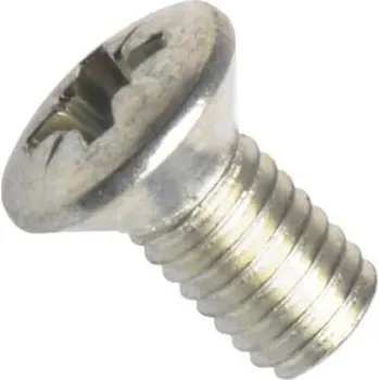 Šroub Din 966a-h, šroub s čočkovou hlavou, křížová drážka phillips, ocel 4.8, zinek bílý, m4x16 mm