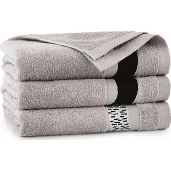 Ručník Ručník béžový, Bordura kočky 30x50 cm (Ručník s kočkou, kočka)