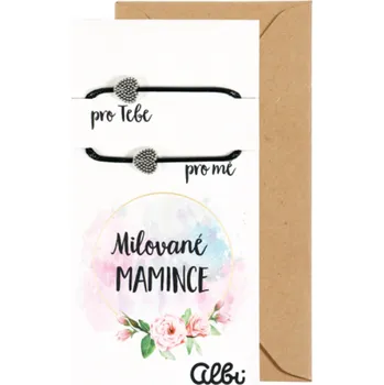 Rám na obraz Albi Dárkový šperk duo náramky Milované mamince 2 kusy