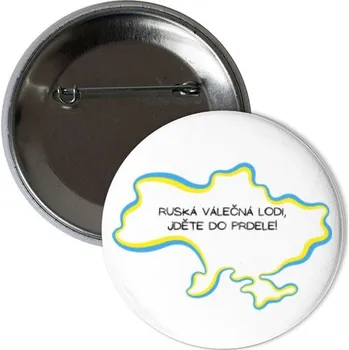 Odznáček s potiskem Placka Ruská válečná lodi