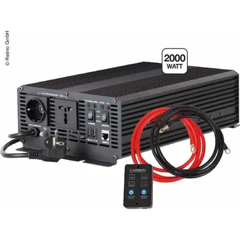 Nabíječka baterií Carbest Měnič napětí 2000Watt kombinovaný s nabíječkou 15A do obytného auta či karavanu