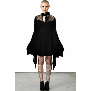 Dámské šaty šaty dámské KILLSTAR - Grimina Velvet Sorcery - Black - XL