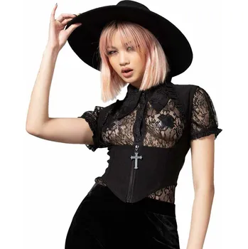 Korzet korzet dámsky KILLSTAR - Isobella - Black - XXL