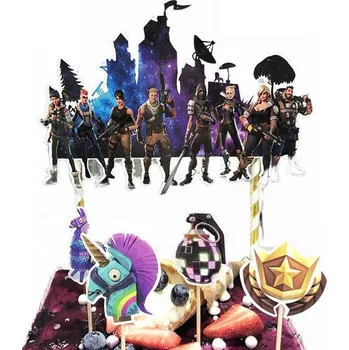 Cakesicq Zápich do dortu Fortnite 5 ks Party dekorace Cakesicq Zápich do dortu Fortnite 5 ks