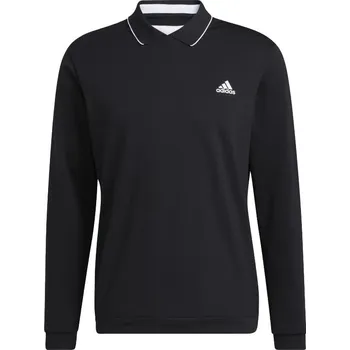 Adidas Thermal Primegreen Long Sleeve Polo Shirt M, Black, pánské