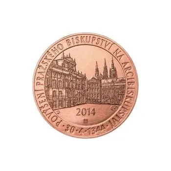 Sběratelství Povýšení pražského biskupství na arcibiskupství - 670 let - 1 Oz Měď b.k.