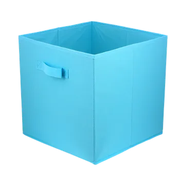 Úložný box DOMINO Úložný box textilní LAVITA tyrkysový 31x31x31