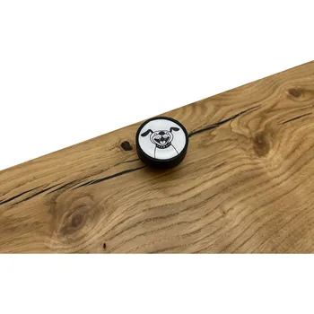 Nábytkové kování In-Design Nábytková knopka Bianco černá, motiv pes V106
