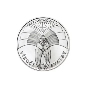 Výročí svatby 25 mm stříbro b.k.