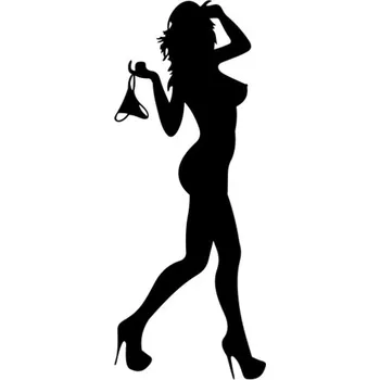 Samolepicí dekorace na vozidlo Samolepka nahotina na auto a motorku, tuning nálepka (5448)