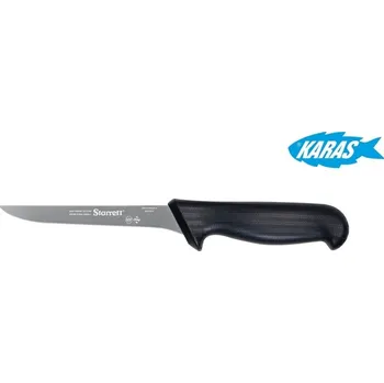 Kuchyňský nůž STARRETT značkový vykošťovací nůž - čepel úzká/rovná 15 cm - černý