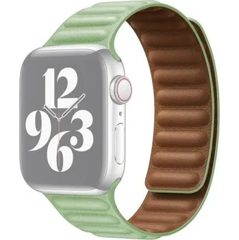 Řemínek na hodinky Řemínek kožený tah pro Apple Watch 42mm / 41mm / 40mm / 38mm - zelený