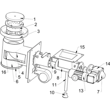 Příslušenství ke kotli deflektor 50kW 1 (Náhradní díl č.1 deflektor pro kotel Ekoscroll 50kW)