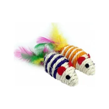 Hračka pro kočku Hračka PET NOVA sisal set myšek