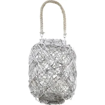 Lucerna Lucerna z vrbového proutí vysoká 22 x 22 x 50 cm nepravidelná