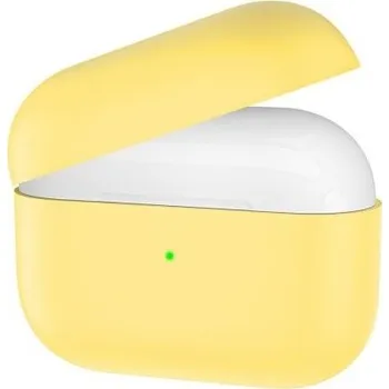 Pouzdro na mobilní telefon Silikonový obal pro AirPods 3 - žlutý