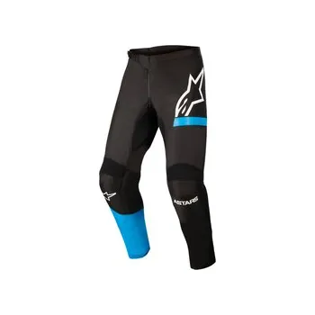 Moto kalhoty Mx Kalhoty Alpinestars Fluid Chaser Pants Black / Blue Neon, Velikost 30