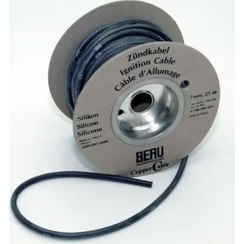 Autoelektrika BERU černý silikonový kabel ke svíčkám 7mm