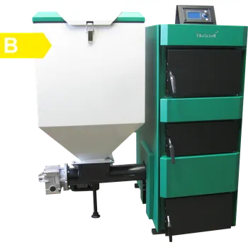 Kotel Ekoscroll EKONOMIC 32 kW EcoMAX 800R EK20203 (Automatický kotel na uhlí EKONOMIC 32 kW s řídící jednotkou EcoMAX 800R)