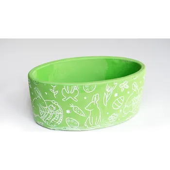 Miska ovál, velikonoční, polyresin, 20 x 11 x 9 cm