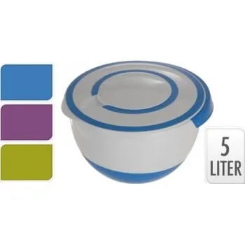 Sada nádobí MÍSA ŠLEHACÍ S VÍKEM 26CM (5,0L) PH S GUMOU, MIX BAREV
