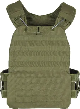Neprůstřelná vesta MFH Laser Molle vesta taktická s odhazováním zelená