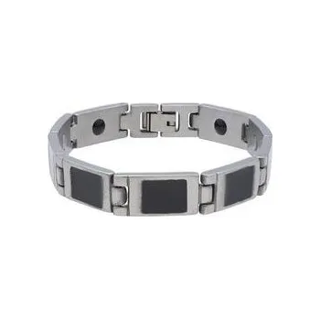 Náramek Doria Náramek plotýnkový z oceli stříbrný L412