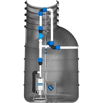Čerpadlo PUMPA black line Box 1 VE Morava Classic čerpací jímka DN40 včetně šachty 1100x2000mm, plováky 2ks, 230V 1,1kW, kabel 10m