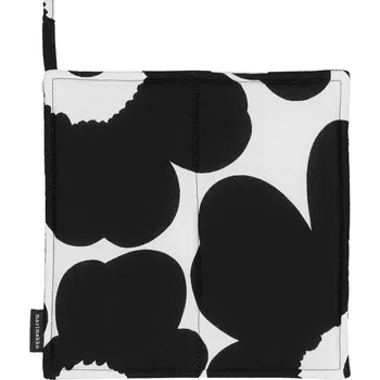 Chňapka Marimekko Čtvercová chňapka Pieni Unikko, černo-bílá