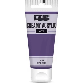 Speciální výtvarná barva Pentart - akrylové barvy KRÉMOVÉ MATNÉ 60 ml Barvy Pentart: fialová